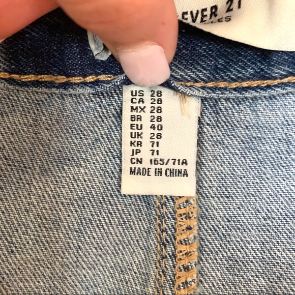 Forever 21 Mini Denim Skirt W 28 - Picture 4 of 4